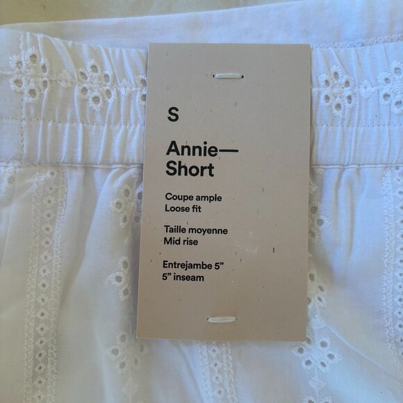 FRANK & OAK White Eyelet Shorts - Picture 6 of 9